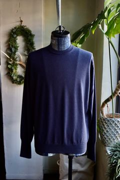 A.PRESSE アプレッセ 2024 Style1 Cashmere High Gauge Crew Neck Sweaterスタイル