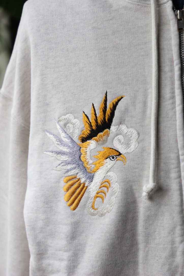 BOW WOW 25FWバウワウ SUKAJAN EMB ZIP HOODIE AGED(BW252-SEZH)AGED OATMEAL★9月20日(土)発売！