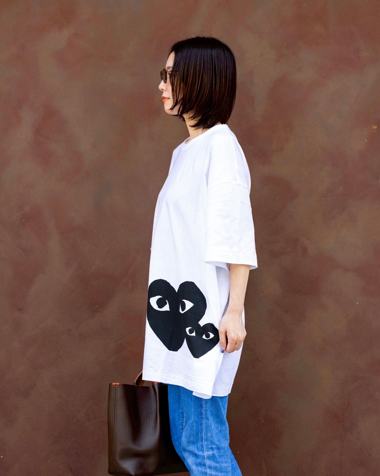 プレイコムデギャルソン オーバーサイズロゴTシャツ (BLACK)☆6月27日(金)発売！