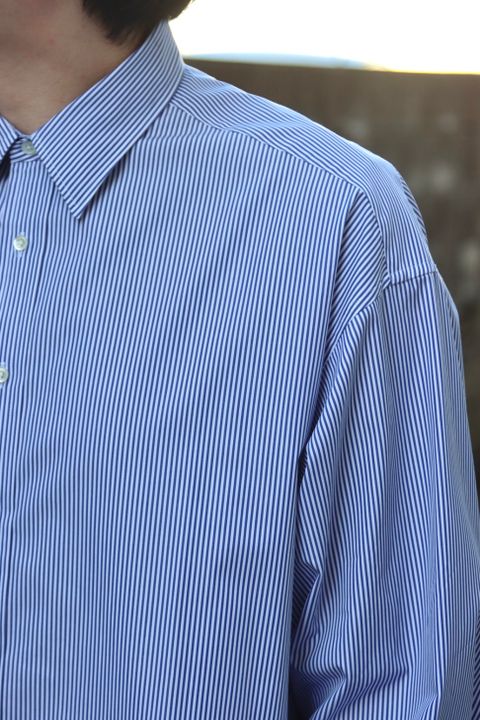 Graphpaper High Count Broad Stripe Regular Collar Shirt style.2022.12.10