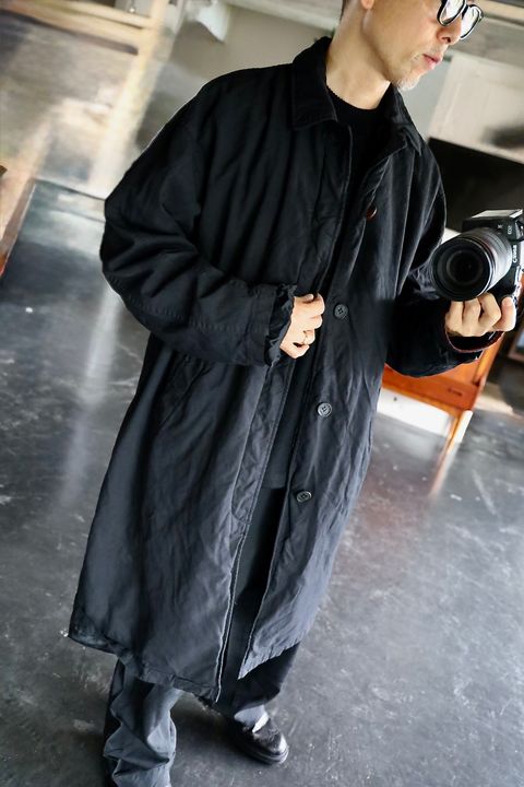 COMME des GARCONS HOMME エステルツイル製品染めコートスタイル.2025.9.5.