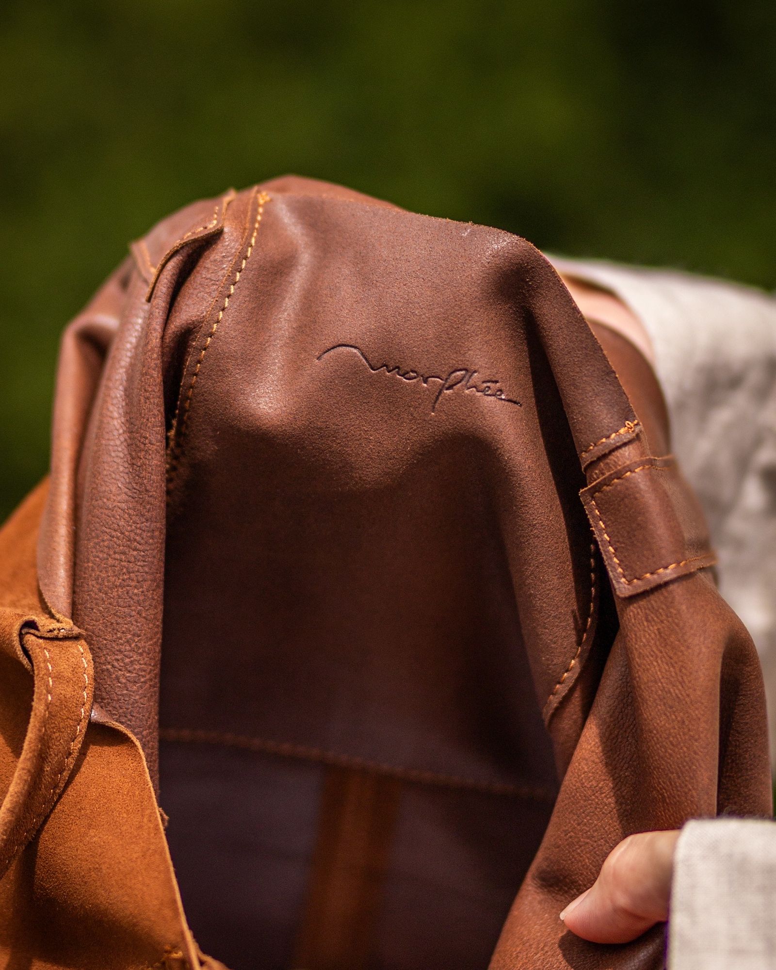 Morphee / モルフェトートバッグ 3WAY MIDIUM TOTE(LONG)OIL SUEDE BROWN
