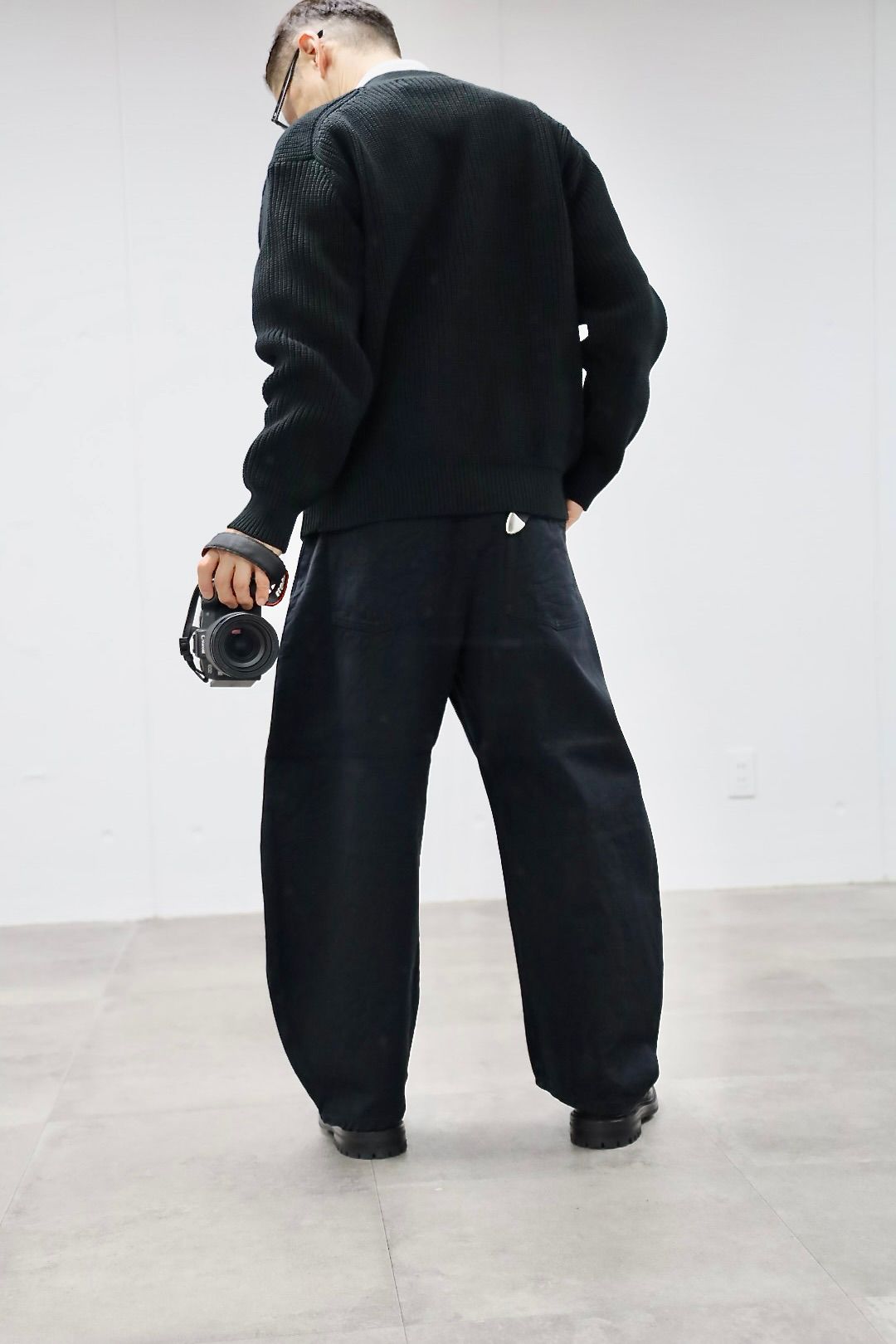 コムデギャルソンオム26SS 綿デニムパンツ(HQ-P015-051-1)BLACK