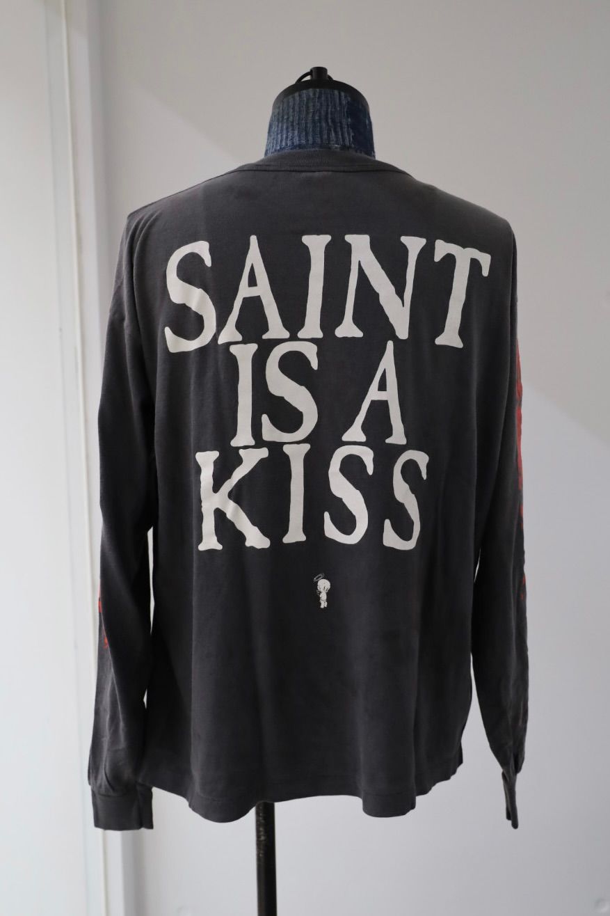 セントマイケル Tシャツ SAINT IS A KISS LS TEE(SM-HR1-0000-028)BLACK★9月13日(土)発売！