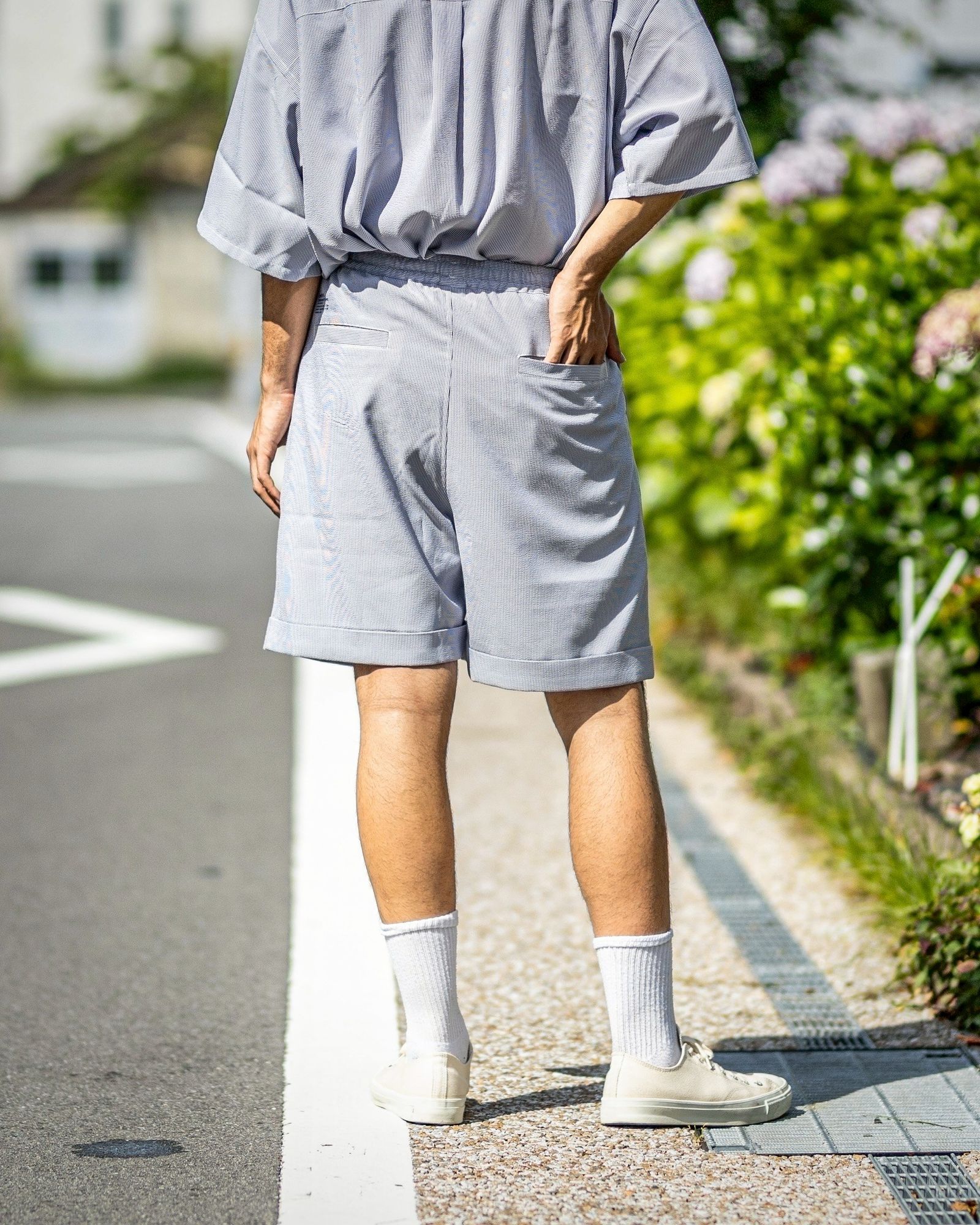 フレッシュサービス SEERSUCKER EASY SHORTS (FSC252-40044)BLUE