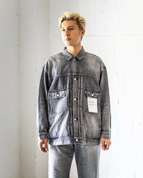 グラフペーパー Selvage Denim Jacket(GU253-20054LB)BLACK_LIGHT FADE
