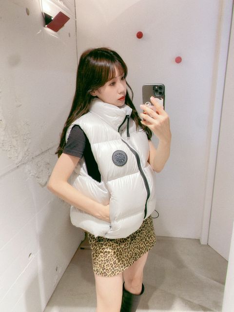 CANADA GOOSE レディース新作Cypress Puffer Vest Black Label style.2024.10.12
