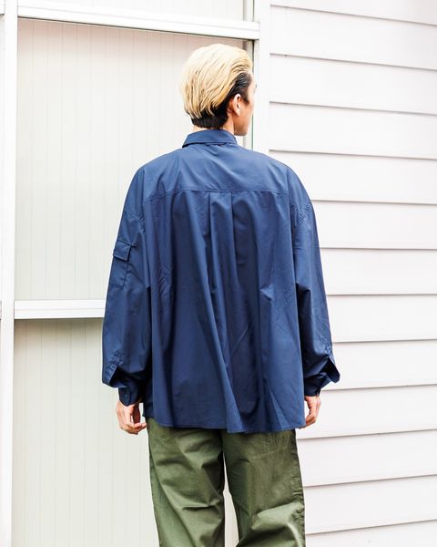 FreshService MINOTECH TAFFETA TACTICAL POCKET L/S SHIRT(NAVY)3月15日(土)新作発売！