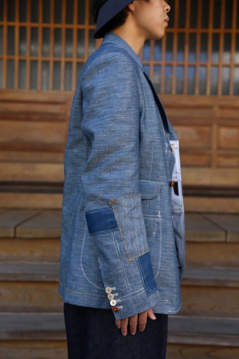 JUNYA WATANABE COMME des GARCONS MAN 綿リネンデニムジャケット(WG-J007-051) style. 2021.04.05.