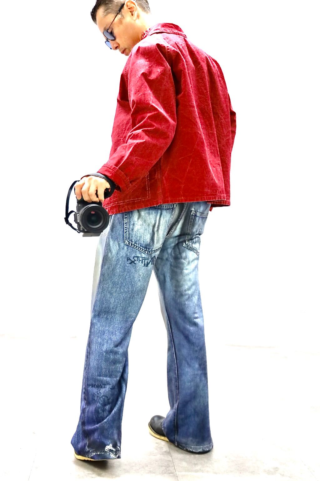 トーキングアバウト ジ アブストラクション 26SS フレアパンツ PRINT FLARE PT(26SS-PT-003)DENIM新作発売！