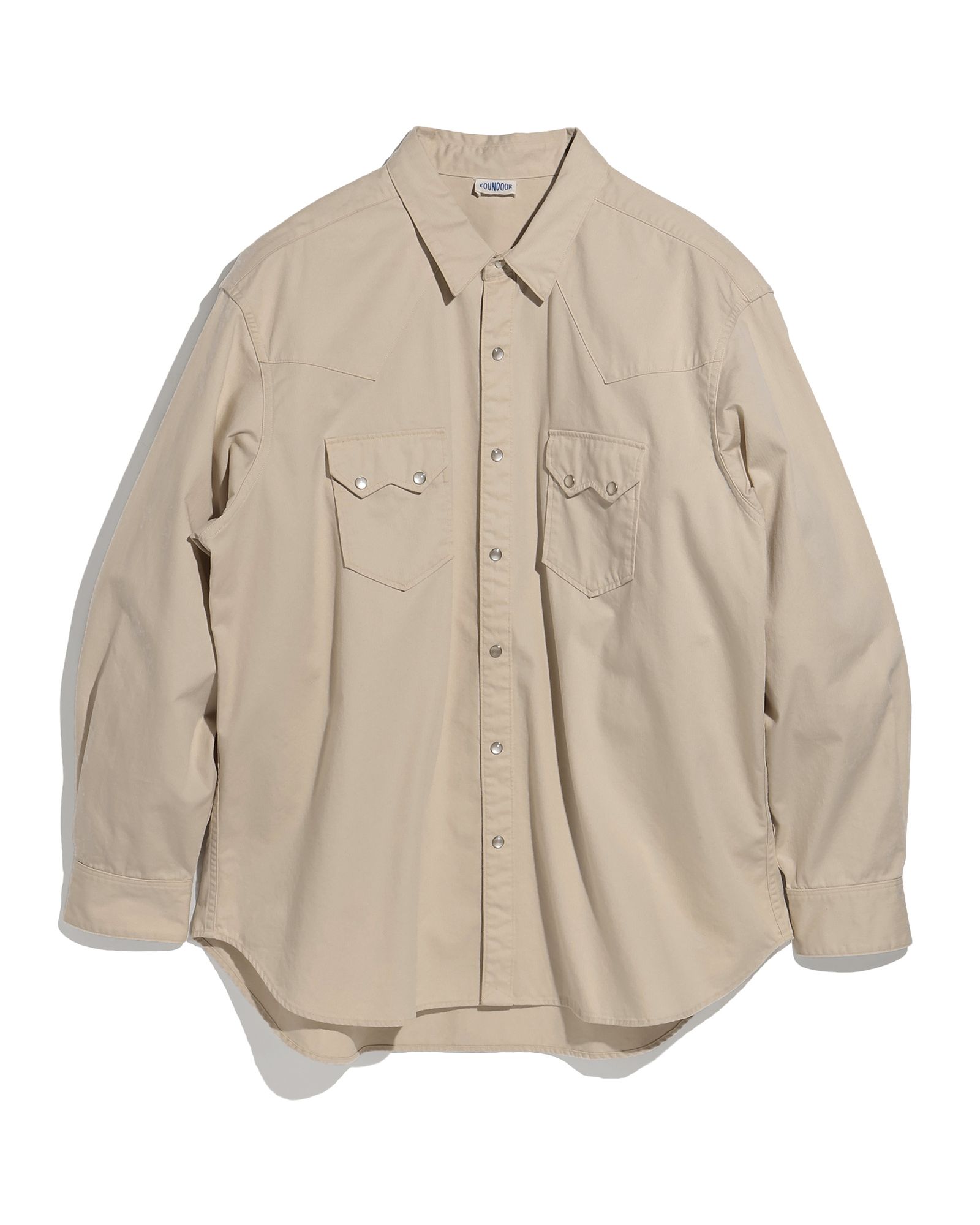 ファウンダ 25SS WESTERN SHIRT(015D251004)BEIGE