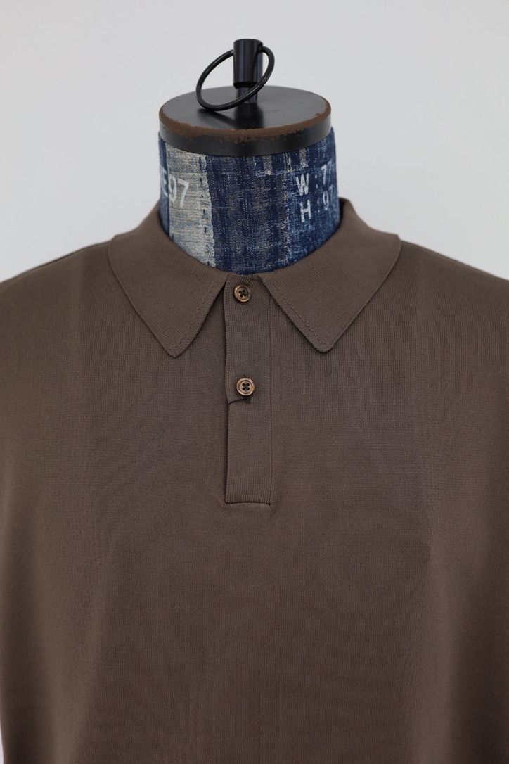 DAIWA PIER39(ダイワピア39) TECH KNIT POLO S/S(BE-43026)BROWN GRAY☆3月28日(土)新作発売！