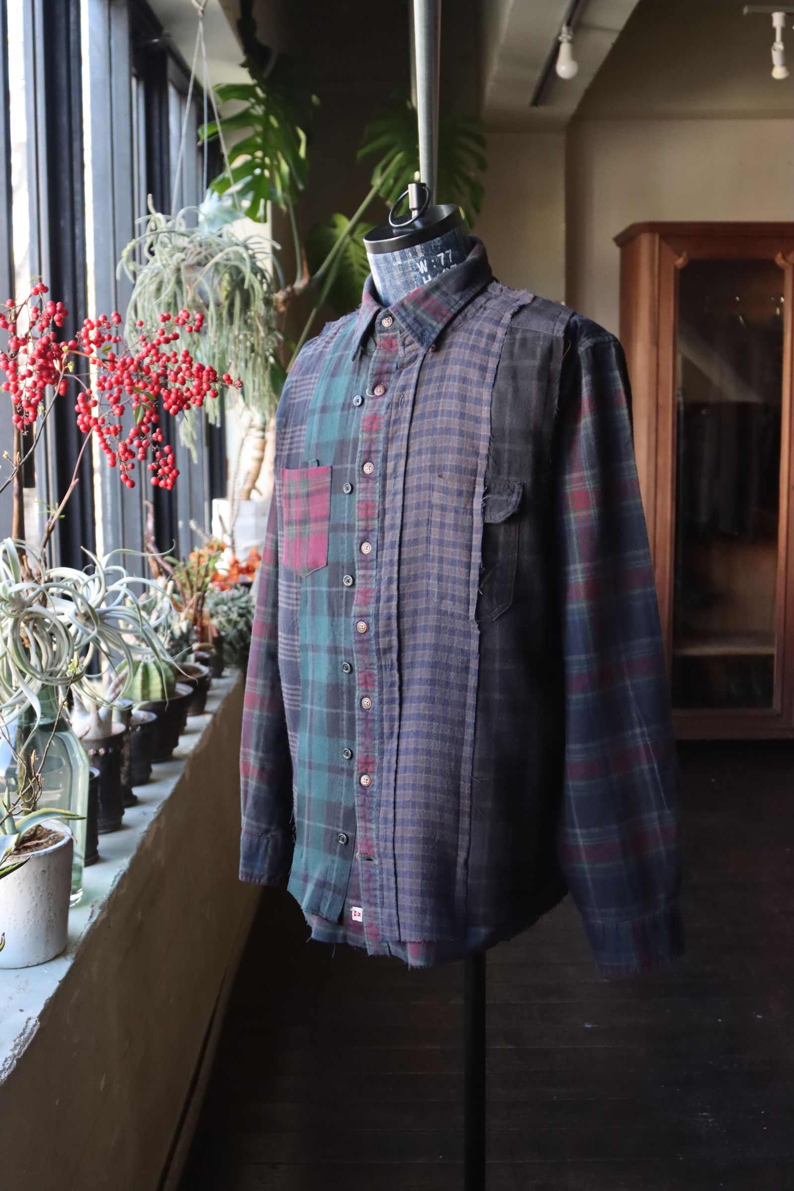 RAFUラフ24SS Remake shirt(RAFU030)BLACK DYE