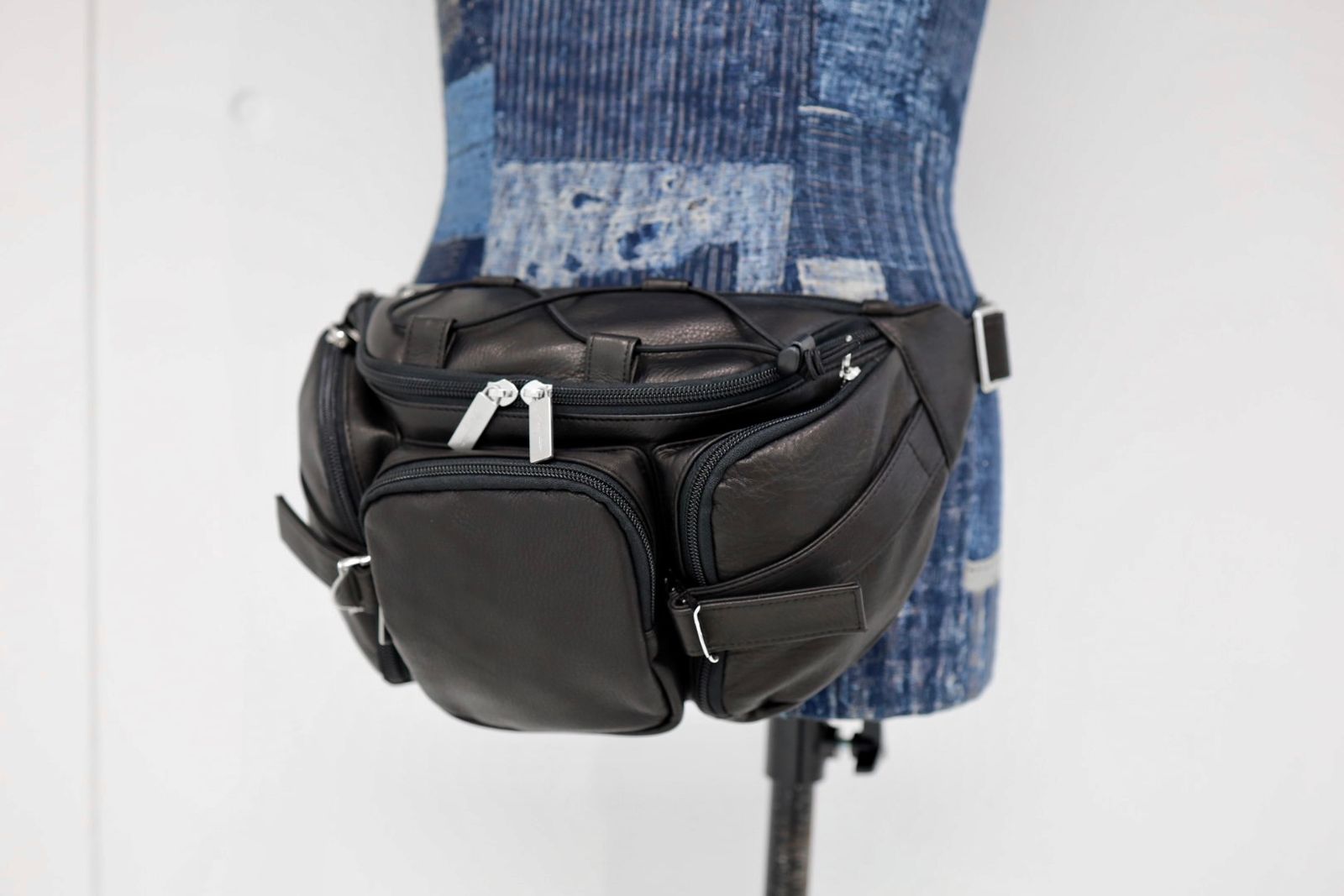 Yohji Yamamoto POUR HOMMEレザーウェストバッグ(HK-I07-775)BLACK☆新作発売！