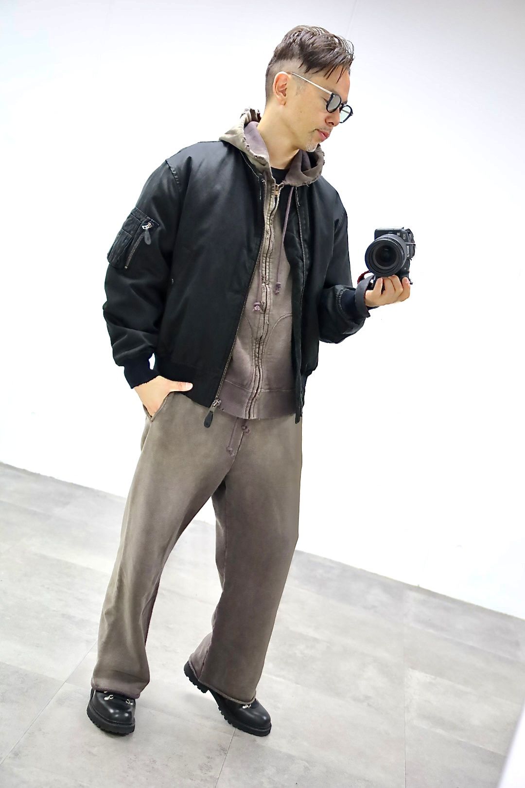 アプレッセ 2025 STYLE2 Vintage Silk Flight Custom Jacket(25AAP-01-28)BLACK☆10月25日(土)発売!