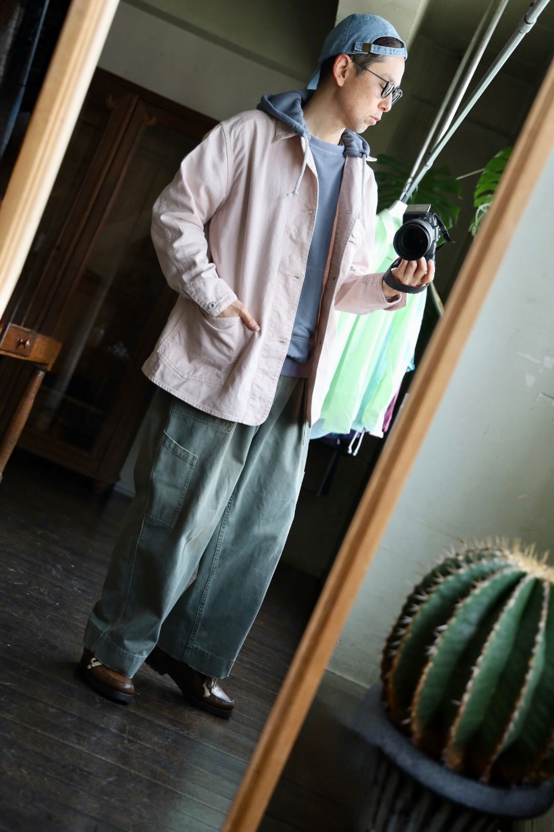 ジャケット・アウター FOUNDOUR 25ss COVERALL JACKET FOUNDOUR - ファウンダ 25SS COVERALL JACKET(015FD251001)PINK