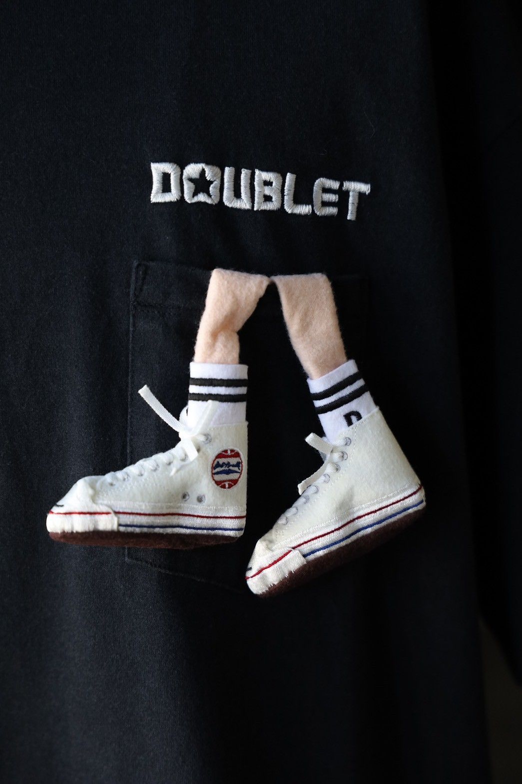 ブラック（黒）系 doublet(ダブレット) セットアップ(メンズ