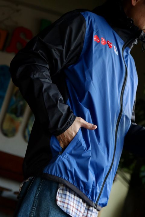 PLAY Comme des Garçons×K-WAY HOODIE FULL ZIPスタイル