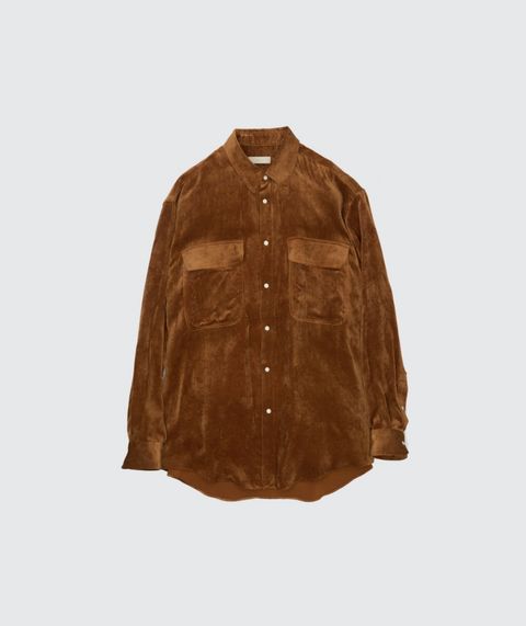 ヨーク 25FW シャツ Rayon Corduroy Western Shirt(YK25FW01084SH)BROWN☆9月20日(土)発売！