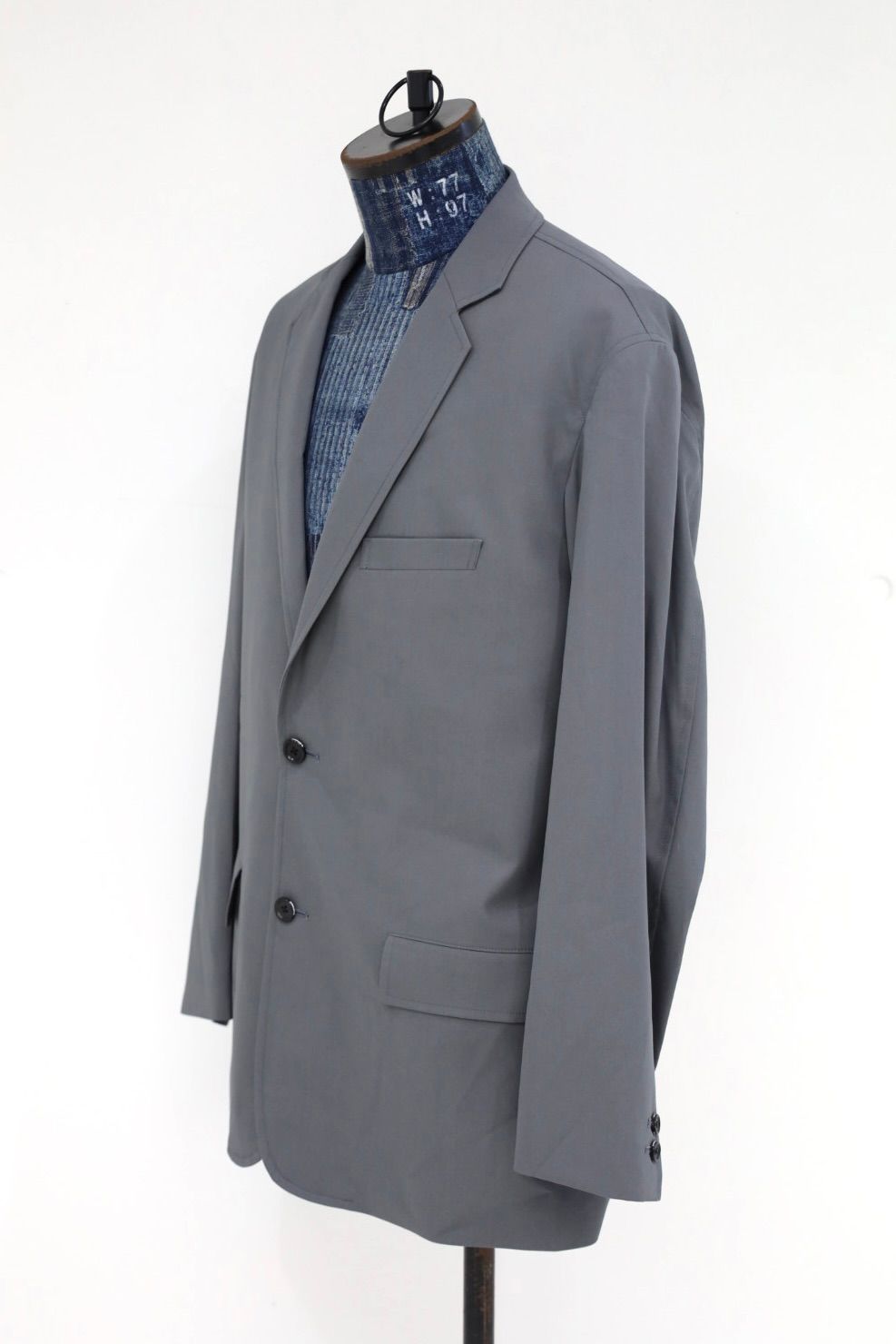グラフペーパー 26AW Wooly Cotton Twill Single Jacket(GM263-20046B)C.GRAY☆8月1日(土)発売！