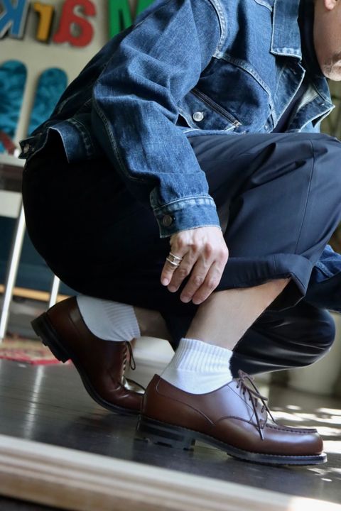 A.PRESSE 23AW Work Chino Trousers"NAVY"スタイル