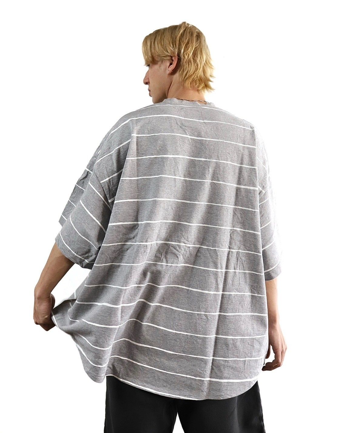 S.F.C 24SS エスエフシー WIDE SIDE STRIPE TEE(SFCSS24CS10)Grey×White☆3月30日(土)発売！