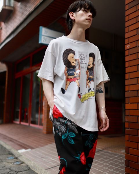 ©SAINT M×××××× ×WILDSIDE YOHJI YAMAMOTO PAJAMA PANTS markスタイル