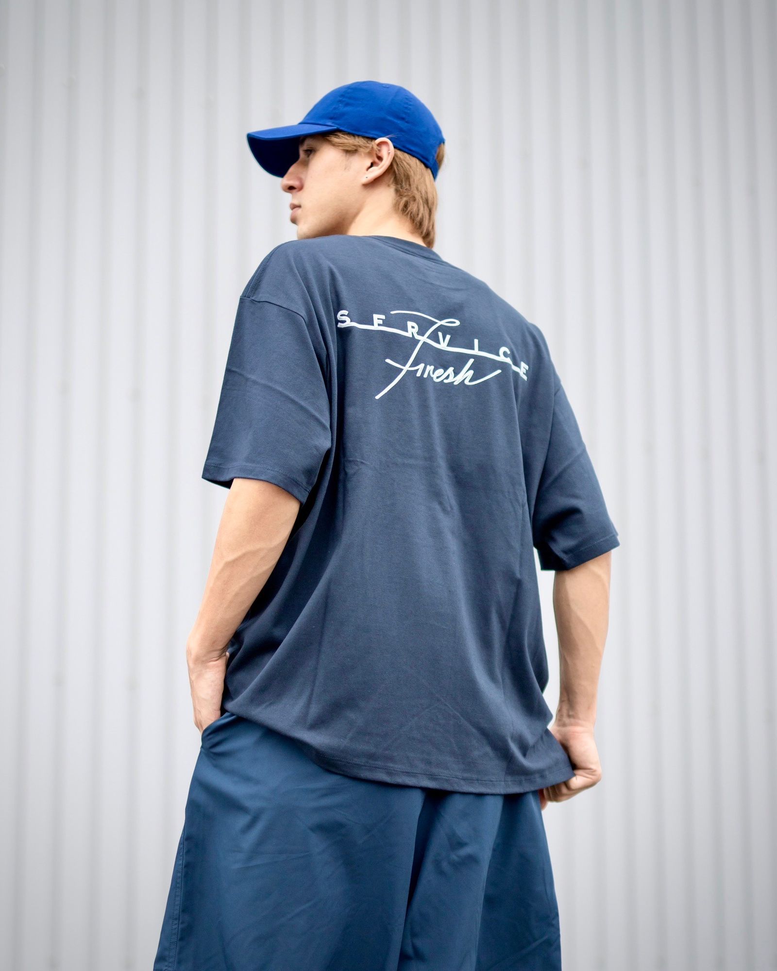 FreshService 新作CORPORATE PRINTED S/S TEE ‘‘GEAR’’(NAVY) style 2024.7.19