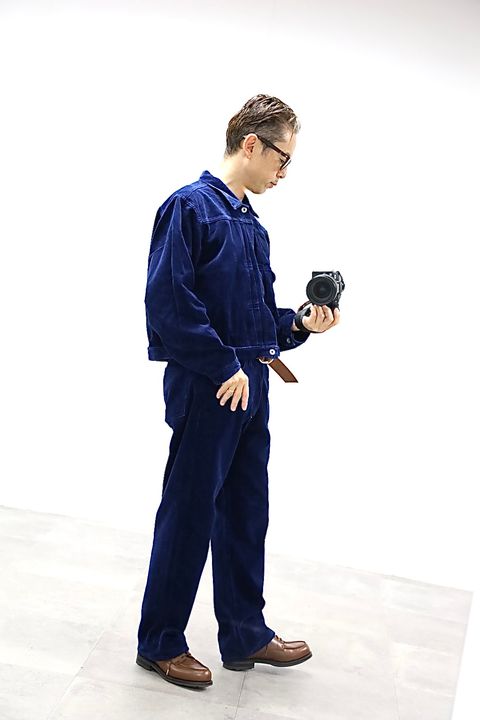 FOUNDOUR CORDUROY JACKET"INDIGO"スタイル.2025.10.12.