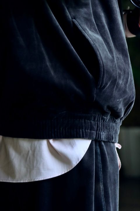 FreshService VELOUR JERSEY PULLOVER"GRAY"スタイル