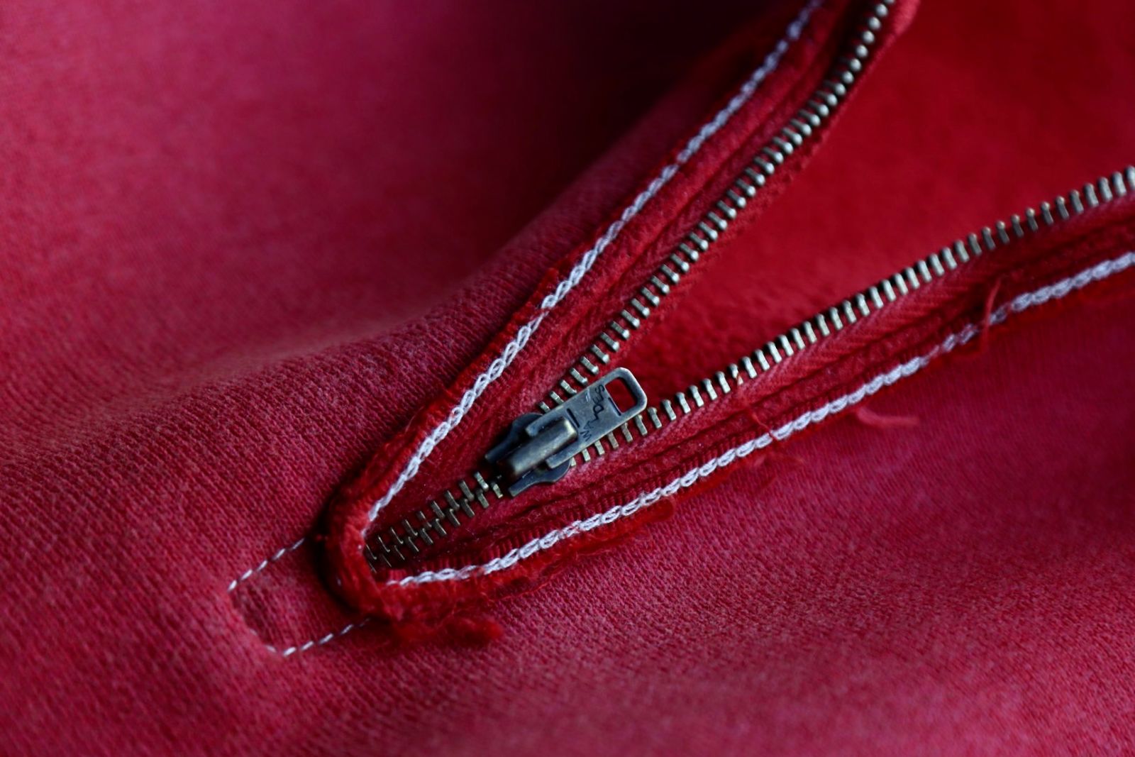アプレッセ23SSハーフジップスウェット Vintage Half Zip Sweatshirt(23SAP-05-01K)RED※2月25日(土)発売！