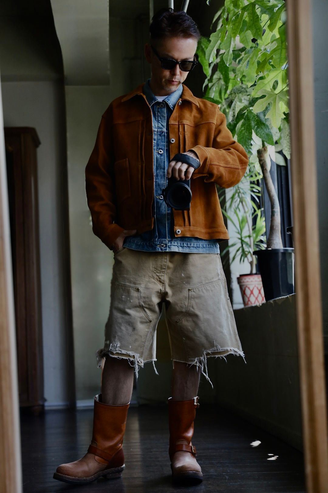 アプレッセ 2025 STYLE2 Vintage Suede Leather No.213 Jacket(25AAP-01-59)