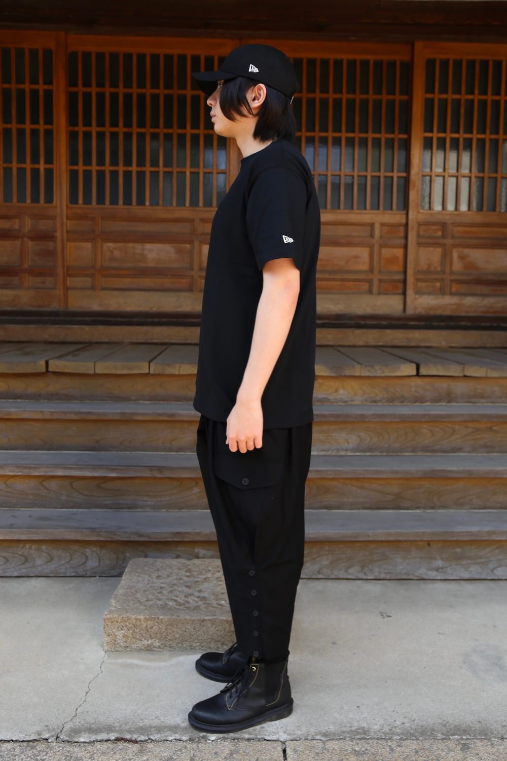 Yohji Yamamoto 半袖コットンTシャツ SS21 シグネチャーロゴ(HD-T95-081) style.2021.4.13.