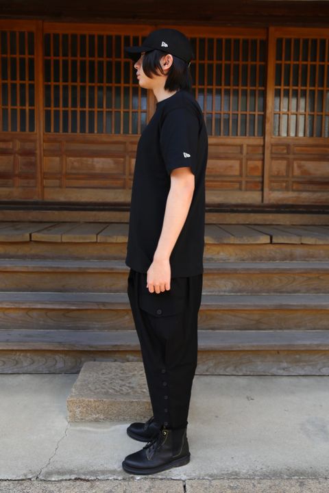 Yohji Yamamoto 半袖コットンTシャツ SS21 シグネチャーロゴ(HD-T95-081) style.2021.4.13.