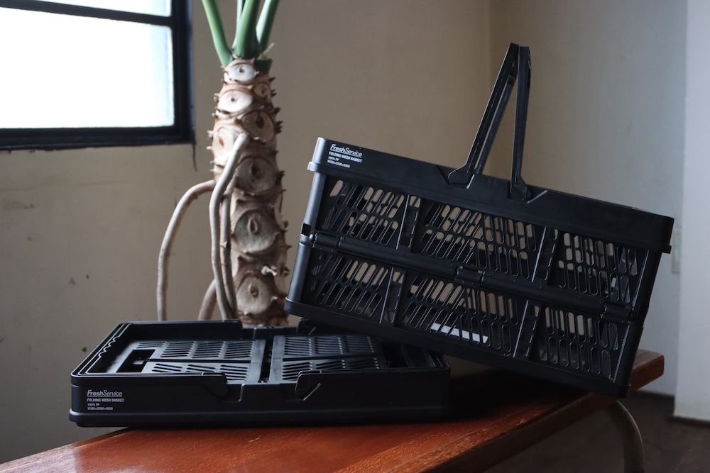 FreshService FOLDING MESH BASKET(FSP251-99072B) BLACK☆