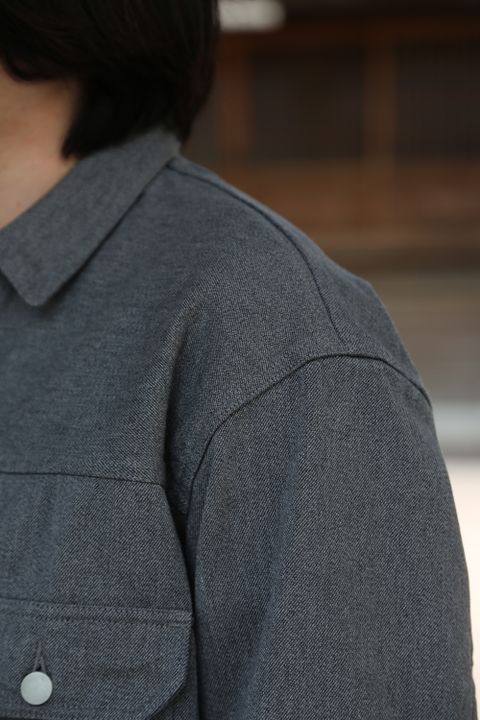 Graphpaper Colorfast Denim Blouson"GRAY"Style.2021.4.18.