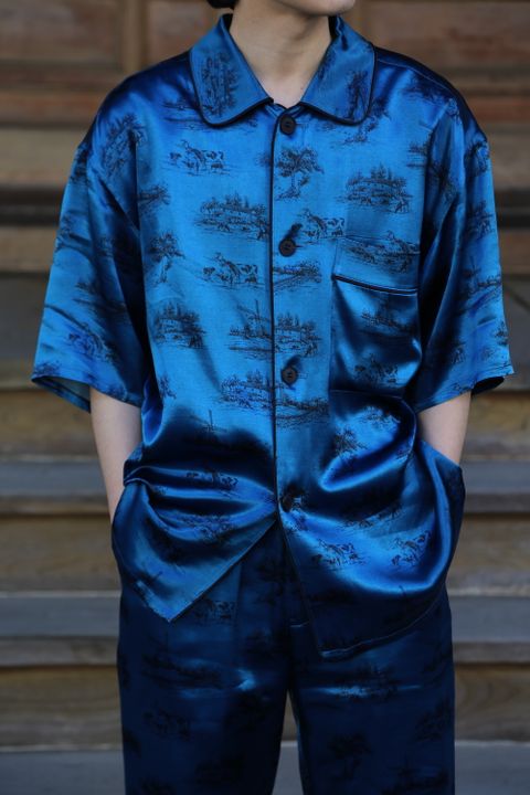 MATSUFUJI DAYDREAM Prinnted Jacket(M211-0102) style. 2021.05.08.