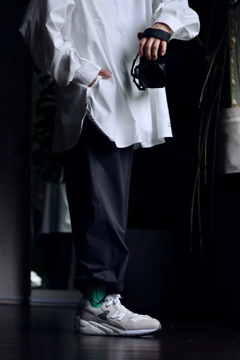 FreshService DRY OXFORD CORPORATE L/S B.D. SHIRT"WHITE"スタイル
