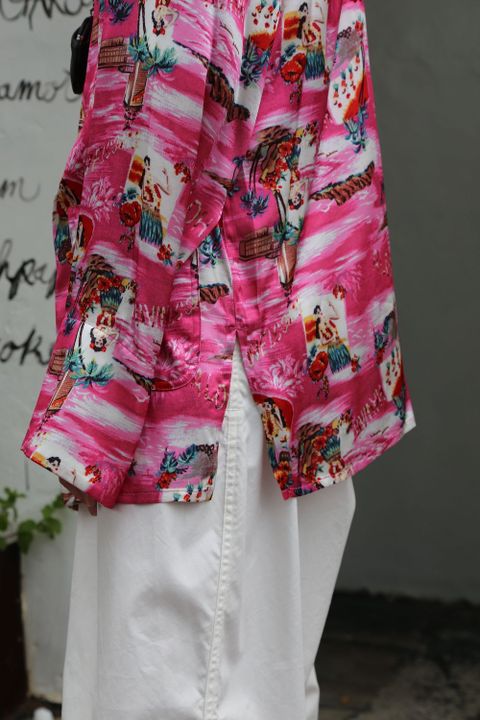 doublet ALOHA KUNG FU SHIRT"PINK"style.2020.8.8.