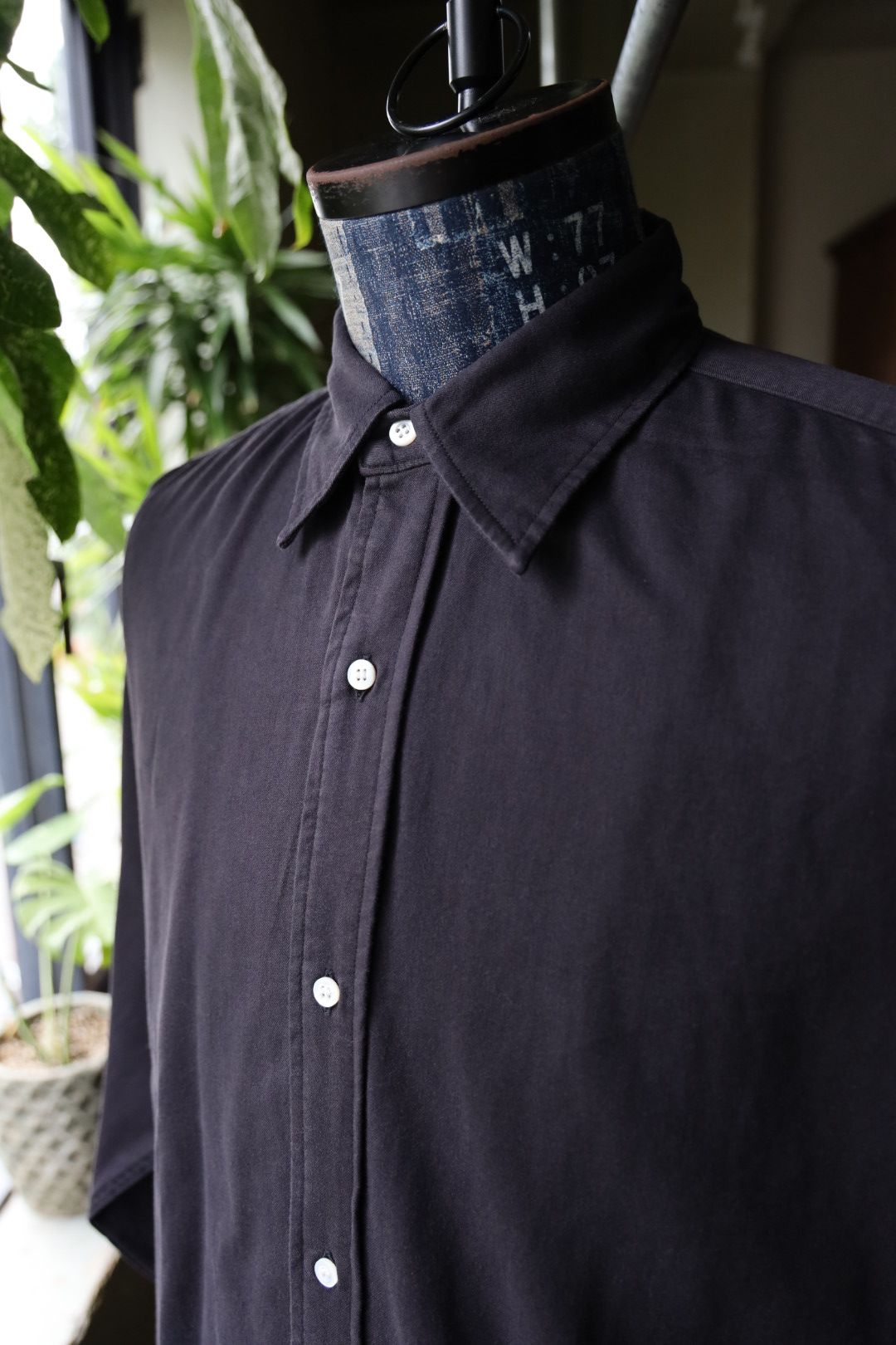 アプレッセ 2025 STYLE2 Double Weave Twill Regular Collar Shirt(25AAP-02-10)BLACK☆9月27日(土)発売！