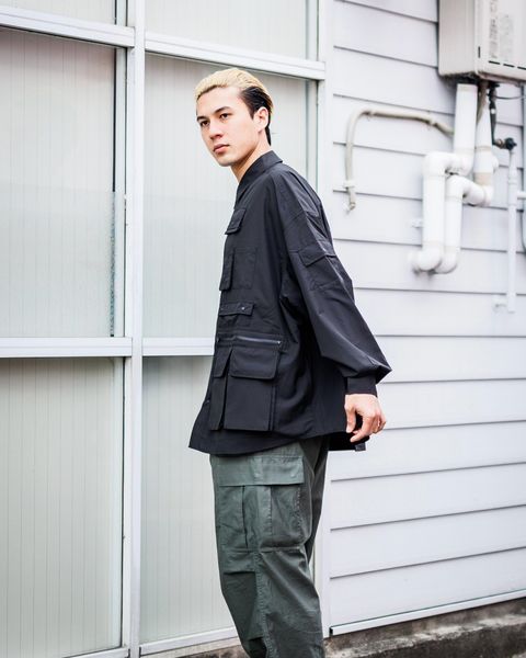 FreshService MINOTECH TAFFETA TACTICAL POCKET L/S SHIRT(BLACK)3月15日(土)新作発売！