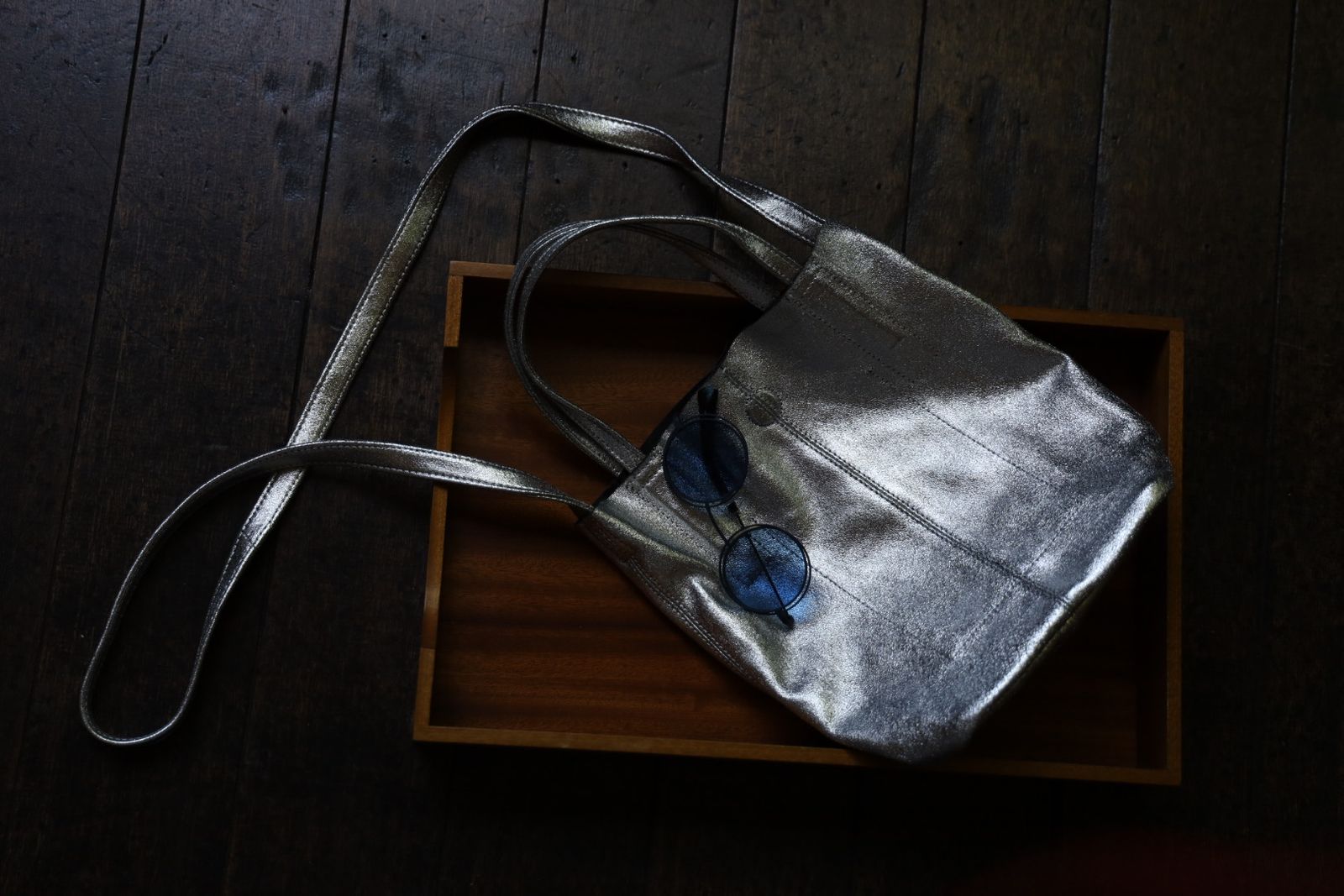 Morphee / モルフェトートバッグ 2WAY SMALL TOTE（SHORT）SILVER