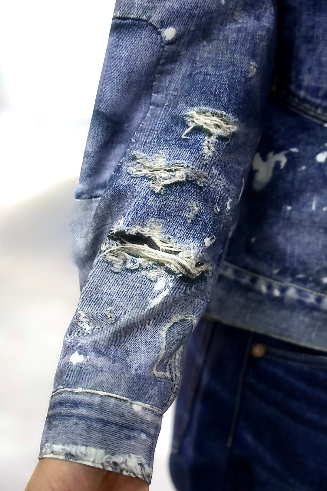 eYe JUNYA WATANABE MAN×New Manual 転写デニムプリントジャケットスタイル