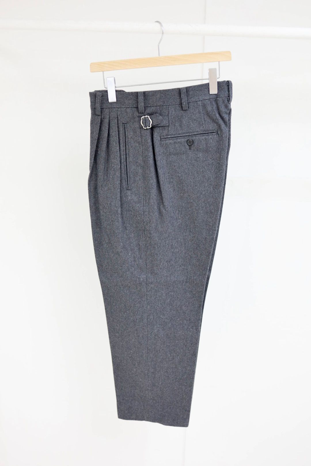 コムデギャルソンオム25FW ウールフラノパンツ(HP-P035-051)CHARCOAL☆11月1日(土)発売!