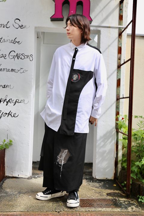 Yohji Yamamoto W-切り替えBシャツスタイル.2020.7.25.
