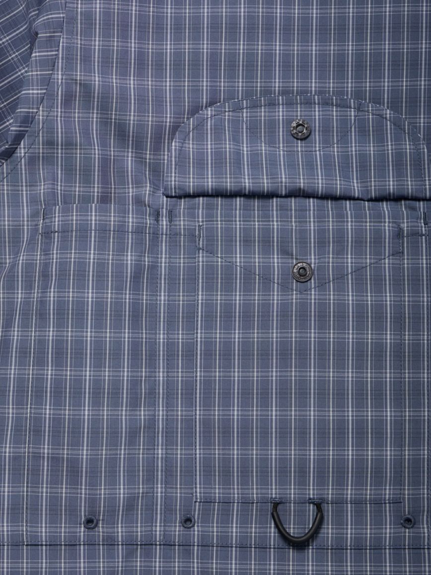DAIWA PIER39(ダイワピア39) TECH FISHING SHIRT S/S SUMMER PLAID(BE-70026)SMOKE BLUE☆2月21日(土)発売！