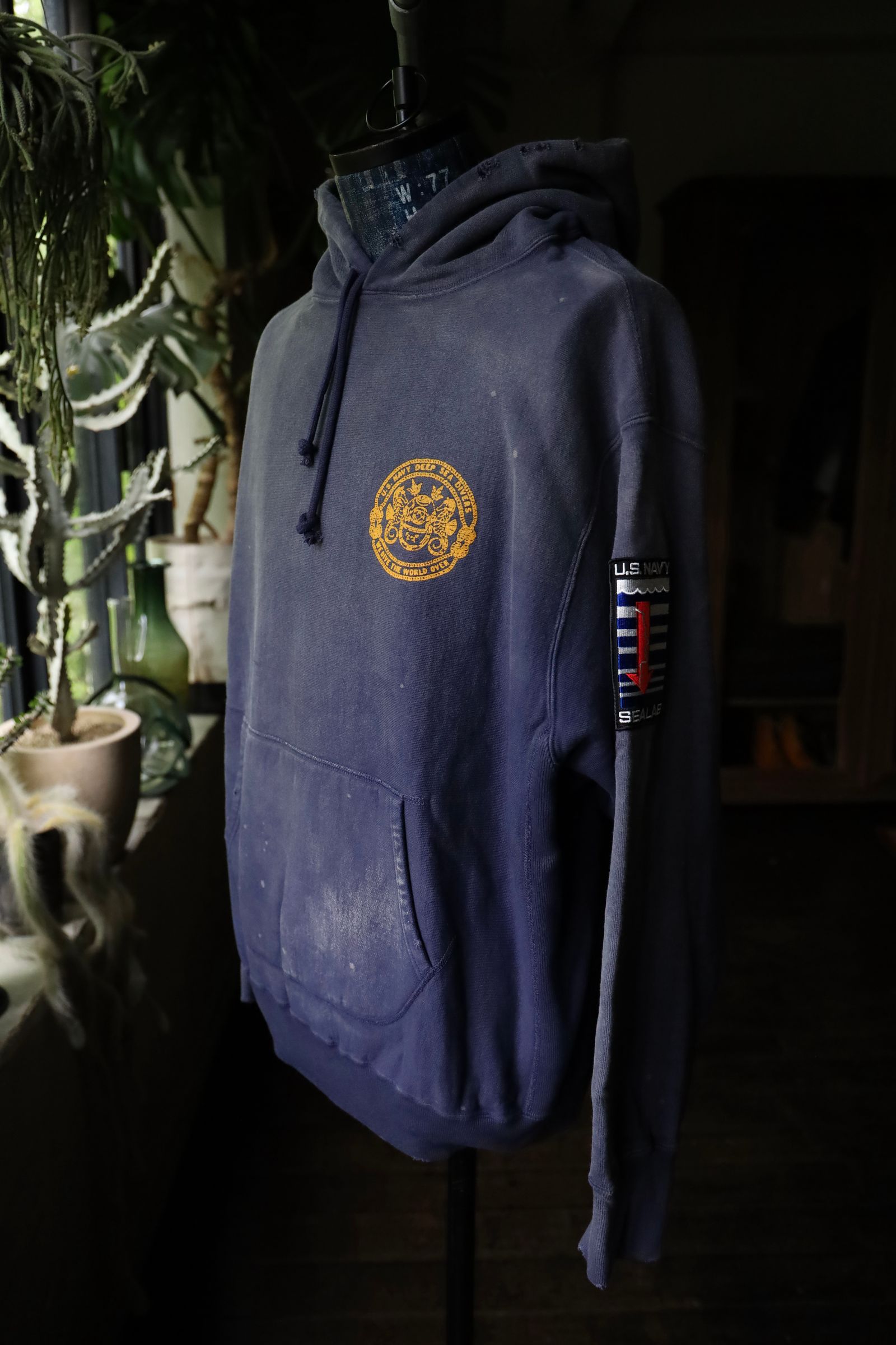 BOW WOW バウワウ US NAVY SEALAB HOODIE AGING(BW242-UNSHA)NAVY AGING☆11月2日(土)11:00発売！