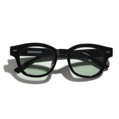 イズネスミュージックサングラス is-ness WALTER SUNGLASSES(WELLINGTON TYPE)BLACK-GREEN