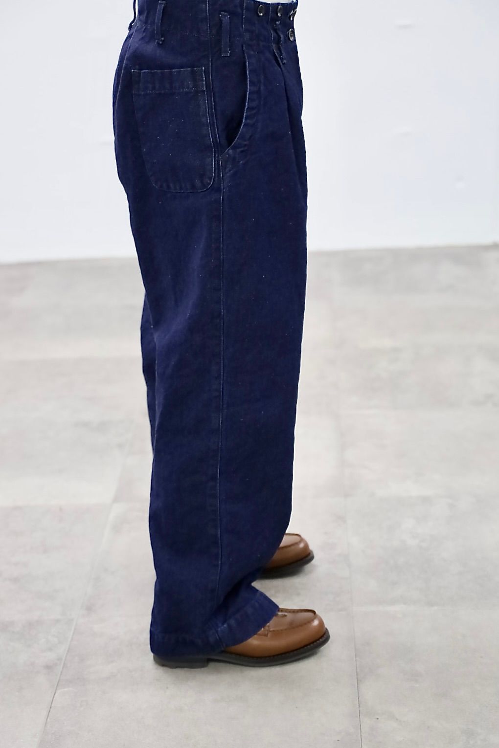 Gurank 26SS グランク コットンリネンデニムワークパンツ CL denim work pants (2620)INDIGO★新作発売！