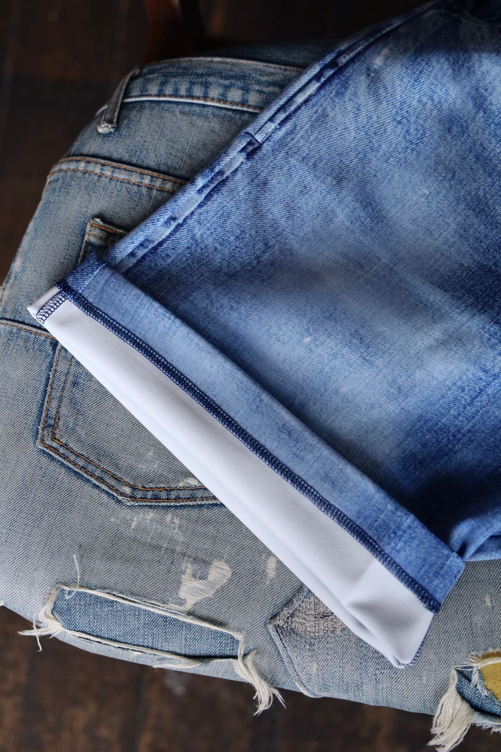 トーキングアバウト ジ アブストラクション 25SS PRINT SHORTS(NPT-PT-003)DENIM